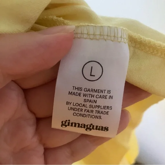 SOLD Gimaguas Yellow Disco Miniskirt, large - Picture 6 of 6